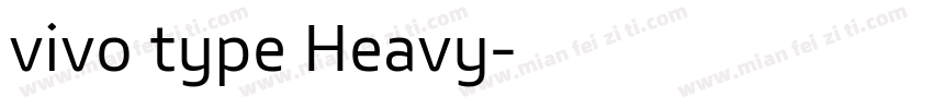 vivo type Heavy字体转换